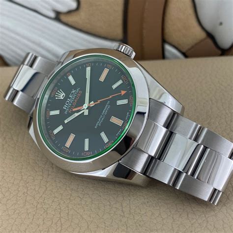 vetro serigrafato rolex|Rolex Milgauss 40MM IN ACCIAIO VETRO VERDE REF..